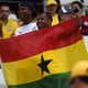 Ghana’s fans cheer before the Group G football match between Germany and Ghana at the Castelao Stadium in Fortaleza, Brazil, during the 2014 FIFA World Cup June 21, 2014.
PATRIK STOLLARZ/AFP/Getty Images
